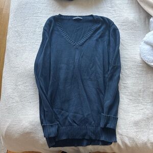 Brandy Melville Navy V-Neck Sweater